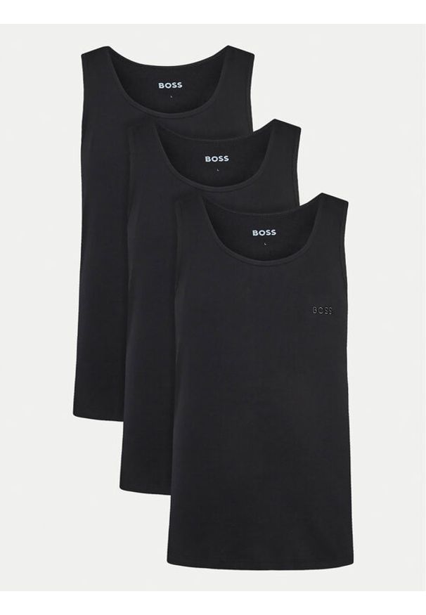 BOSS Komplet tank topów 50542132 Czarny Regular Fit. Kolor: czarny. Materiał: bawełna