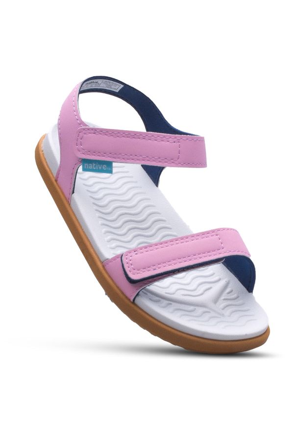 Native Shoes - Sandały dziecięce NATIVE CHARLEY JUNIOR na rzepy. Zapięcie: rzepy. Kolor: różowy. Sezon: lato