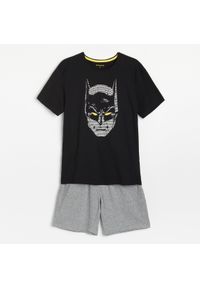 Reserved - Dwuczęściowa piżama Batman - Czarny. Kolor: czarny. Wzór: motyw z bajki #1