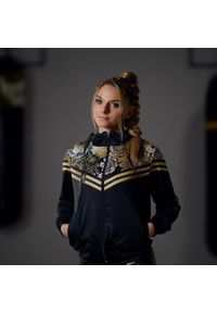 Bluza damska sportowa rozpinana z kapturem EXTREME HOBBY ROSE. Typ kołnierza: kaptur. Kolor: czarny. Materiał: poliester