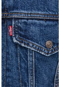 Levi's® - Levi's Kurtka jeansowa damska przejściowa. Okazja: na spotkanie biznesowe. Kolor: niebieski. Materiał: jeans. Styl: biznesowy #6