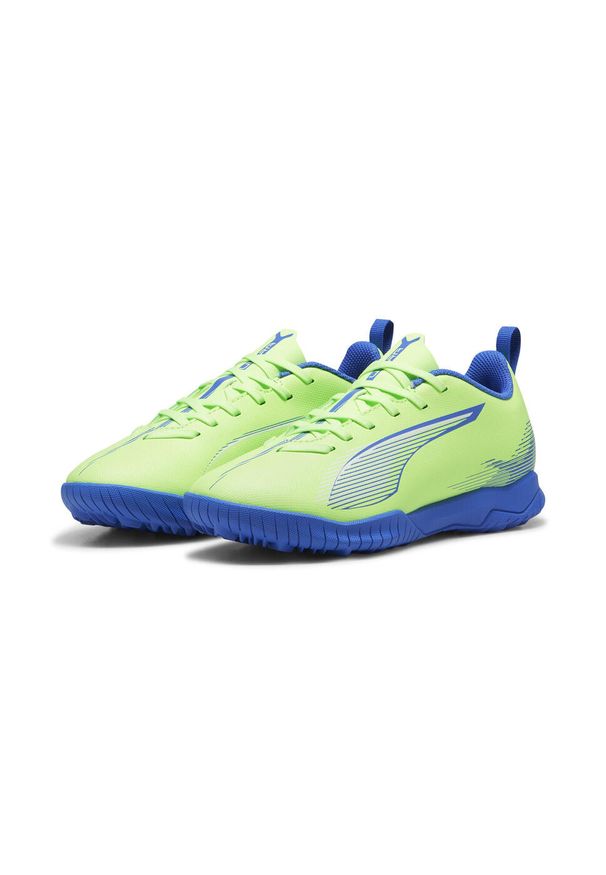 Puma - Młodzieżowe buty piłkarskie ULTRA 5 PLAY TT PUMA. Kolor: żółty, biały, wielokolorowy, niebieski. Sport: piłka nożna