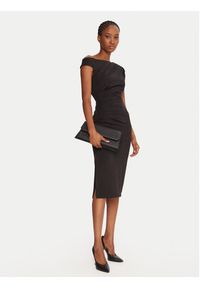 Rinascimento Sukienka koktajlowa CFC0125334003 Czarny Slim Fit. Kolor: czarny. Materiał: syntetyk. Styl: wizytowy #5