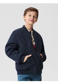 Sinsay - Kurtka bomberka z kieszeniami - granatowy. Kolor: niebieski #1