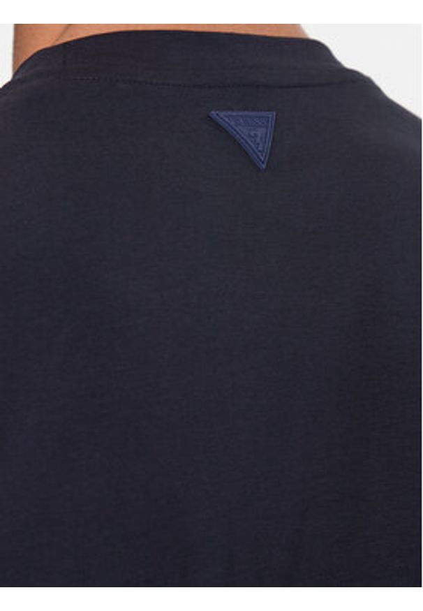 Guess T-Shirt Z2YI11 J1314 Granatowy Regular Fit. Kolor: niebieski. Materiał: bawełna