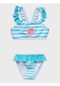 Sinsay - Strój kąpielowy dwuczęściowy z falbankami - wielobarwny #1