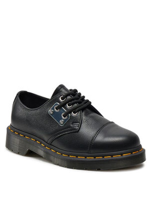 Dr. Martens Glany 1461 Metal Plate 31684001 Czarny. Kolor: czarny. Materiał: skóra