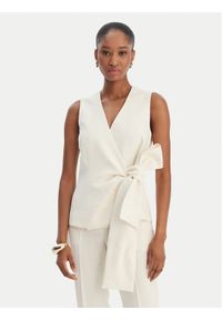 Marella Kamizelka garniturowa Lirica 2613161043 Écru Regular Fit. Materiał: syntetyk #1