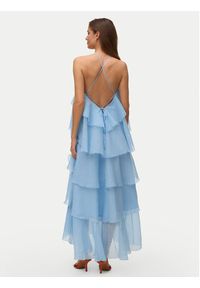 Vero Moda Sukienka letnia Delillah 10338846 Niebieski jasny Regular Fit. Kolor: niebieski. Materiał: syntetyk. Sezon: lato #3