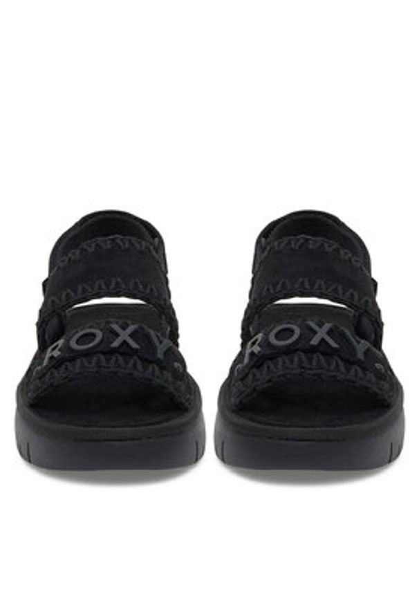 Roxy Sandały HY62277-1 Czarny. Kolor: czarny. Materiał: materiał