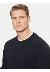 Marc O'Polo Sweter M20 5023 60074 Granatowy Regular Fit. Typ kołnierza: polo. Kolor: niebieski. Materiał: bawełna #5