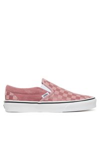 Vans Tenisówki Classic Slip-On VN000D6YCL21 Różowy. Zapięcie: bez zapięcia. Kolor: różowy. Materiał: skóra, zamsz #1