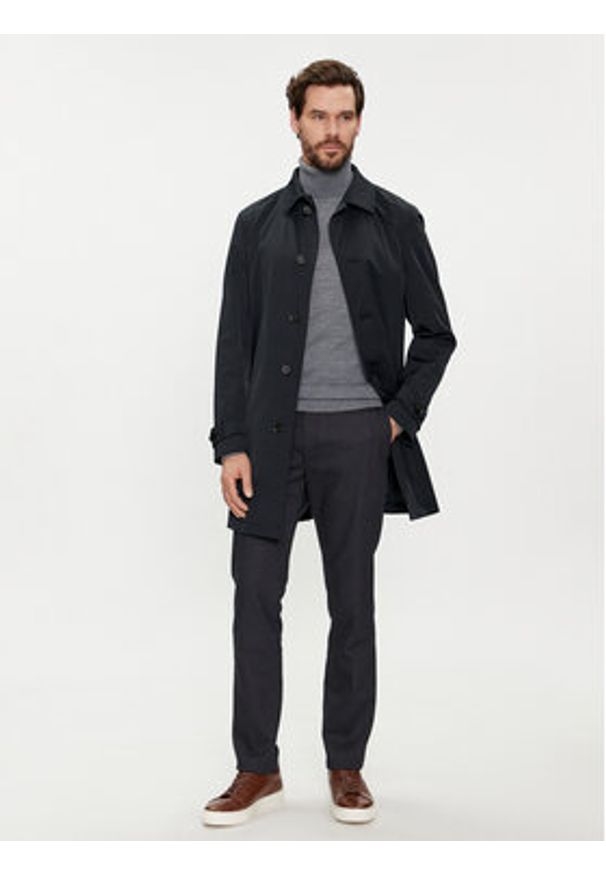 JOOP! Trencz 17 JC-230Steven 30040618 Granatowy Regular Fit. Kolor: niebieski. Materiał: bawełna, syntetyk