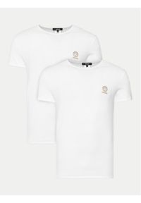 VERSACE - Versace Komplet 2 t-shirtów AU10193 1A10011 Biały Slim Fit. Kolor: biały. Materiał: bawełna #1