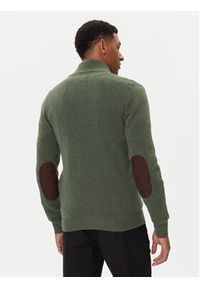 Barbour Kardigan Essential MKN0731OL51 Zielony Regular Fit. Kolor: zielony. Materiał: wełna