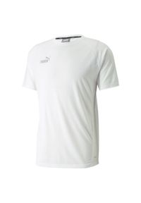 Puma Męski T-shirt Biały 2XL - Komfort i Styl. Kolor: biały. Materiał: poliester, wiskoza
