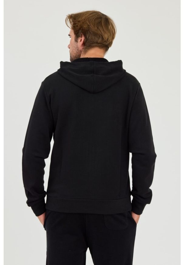 La Martina - LA MARTINA Czarna męska bluza Hooded Cot, Rozmiar XXL. Kolor: czarny