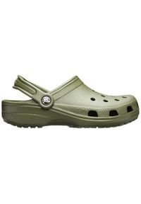 Crocs - Chodaki Classic U Army. Kolor: zielony. Materiał: syntetyk, materiał. Styl: sportowy