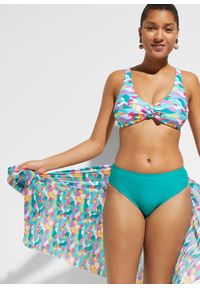 bonprix - Bikini + pareo (3 części). Kolor: zielony #1