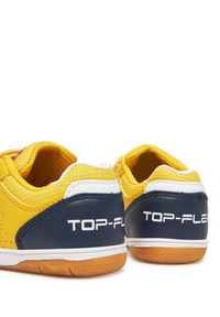 Joma Buty do piłki nożnej Top Flex Jr 2528 TPJS2528INV Żółty. Kolor: żółty. Materiał: skóra
