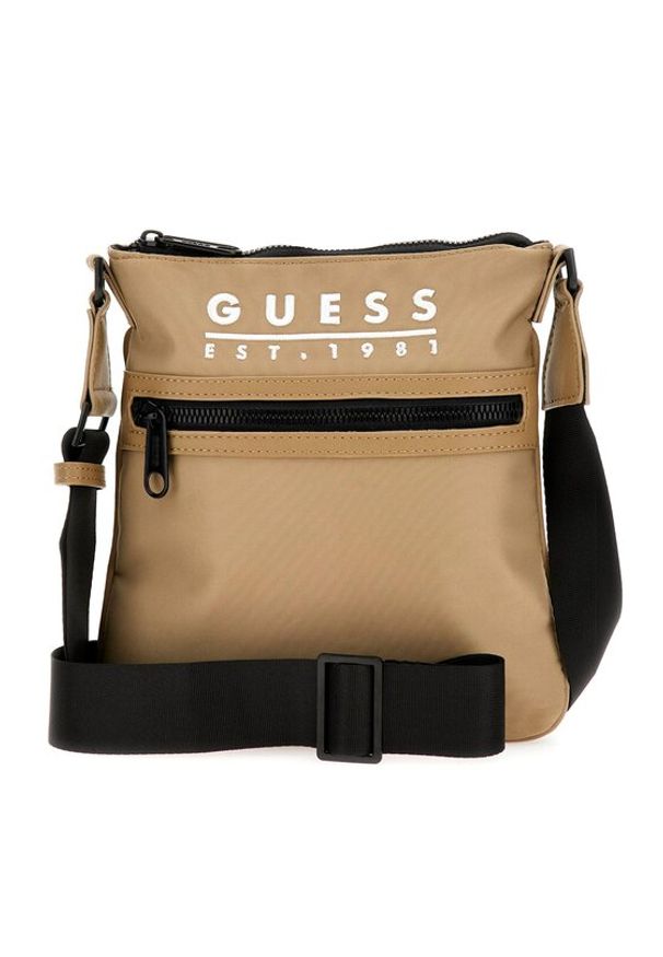 Guess Saszetka Nola Mini Bags HMVENE P3399 Beżowy. Kolor: beżowy. Materiał: materiał