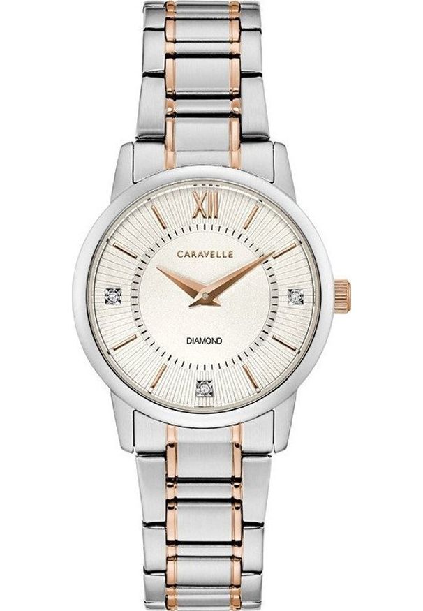 Zegarek Caravelle Zegarek damski Caravelle 45P110 srebrny. Kolor: srebrny
