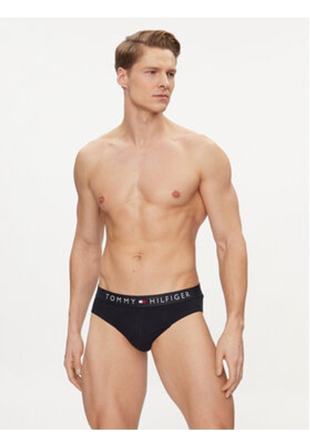 TOMMY HILFIGER - Tommy Hilfiger Komplet 3 par slipów UM0UM03182 Granatowy. Kolor: niebieski. Materiał: bawełna