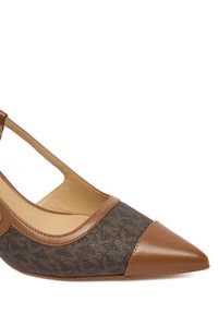 MICHAEL Michael Kors Czółenka Alora Toe Cao Mid Sling 40R6AOMS1B Brązowy. Kolor: brązowy. Materiał: skóra #5