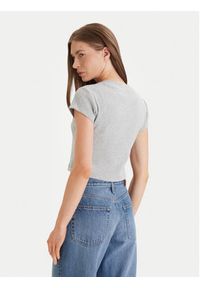Calvin Klein Jeans T-Shirt LV047AB802 Szary Regular Fit. Kolor: szary. Materiał: bawełna #4