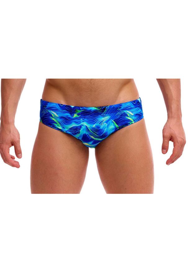 FUNKY TRUNKS - Kąpielówki męskie Funky Trunks Storm Chaser - slipy. Kolor: niebieski