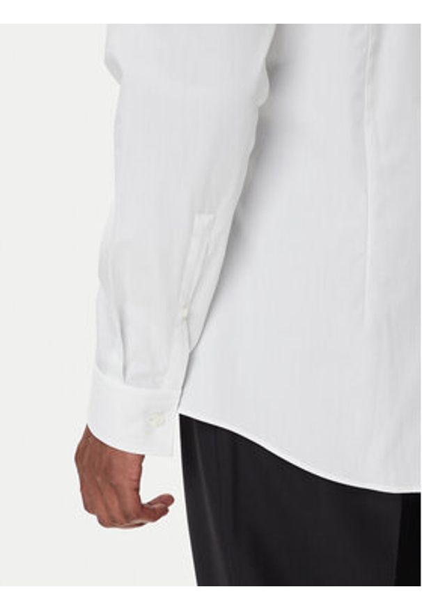 Hugo - HUGO Koszula Koey 50549766 Biały Slim Fit. Kolor: biały. Materiał: bawełna