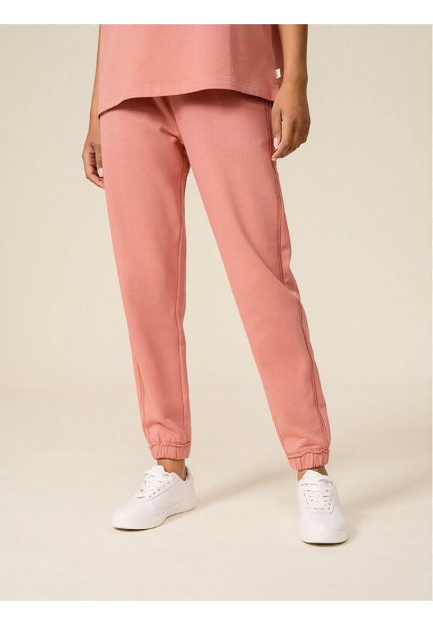 outhorn - Outhorn Spodnie dresowe OTHSS23TTROF173 Różowy Regular Fit. Kolor: różowy. Materiał: bawełna, dresówka