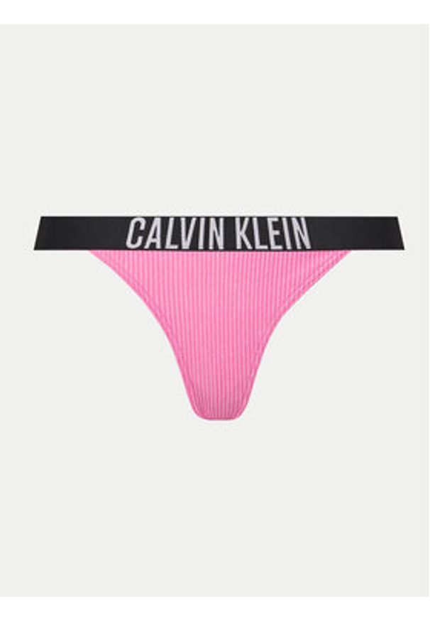 Calvin Klein Swimwear Dół od bikini KW0KW02392 Różowy. Kolor: różowy. Materiał: syntetyk