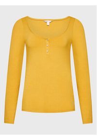 Guess Bluzka Karlee Jewel W2YP46 KBCO2 Żółty Slim Fit. Kolor: żółty. Materiał: wiskoza #4