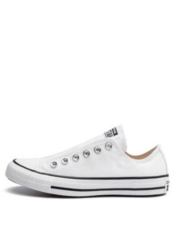 Converse Trampki Chuck Taylor All Star Slip 164301C Biały. Kolor: biały. Materiał: materiał