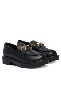 Love Moschino - LOVE MOSCHINO Loafersy JA10094G0NIA0000 Czarny. Kolor: czarny. Materiał: skóra #5