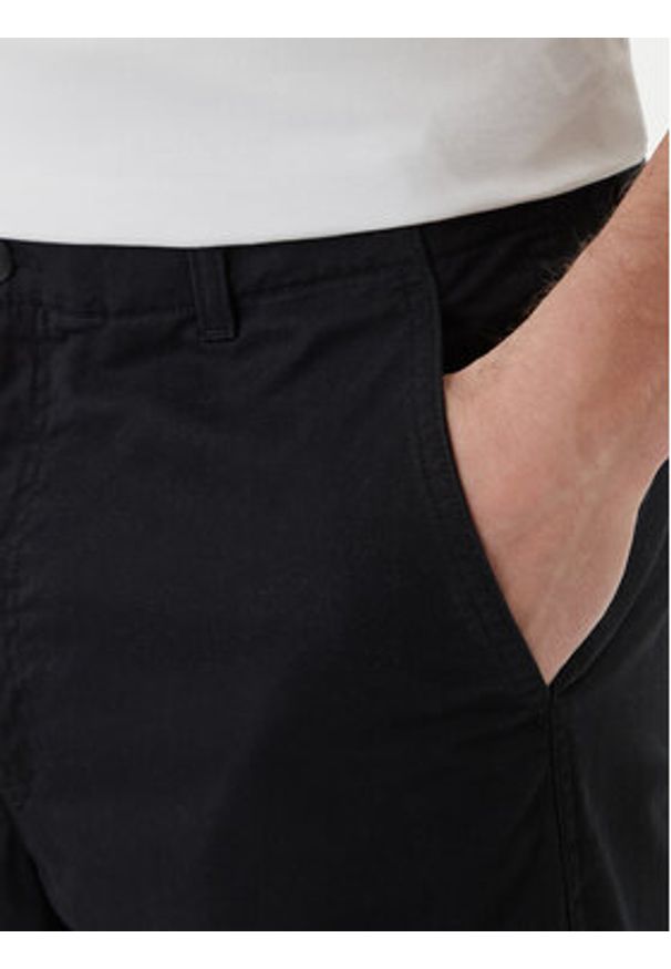 Calvin Klein Jeans Chinosy 90's LV04RF619G Czarny Straight Fit. Kolor: czarny. Materiał: bawełna