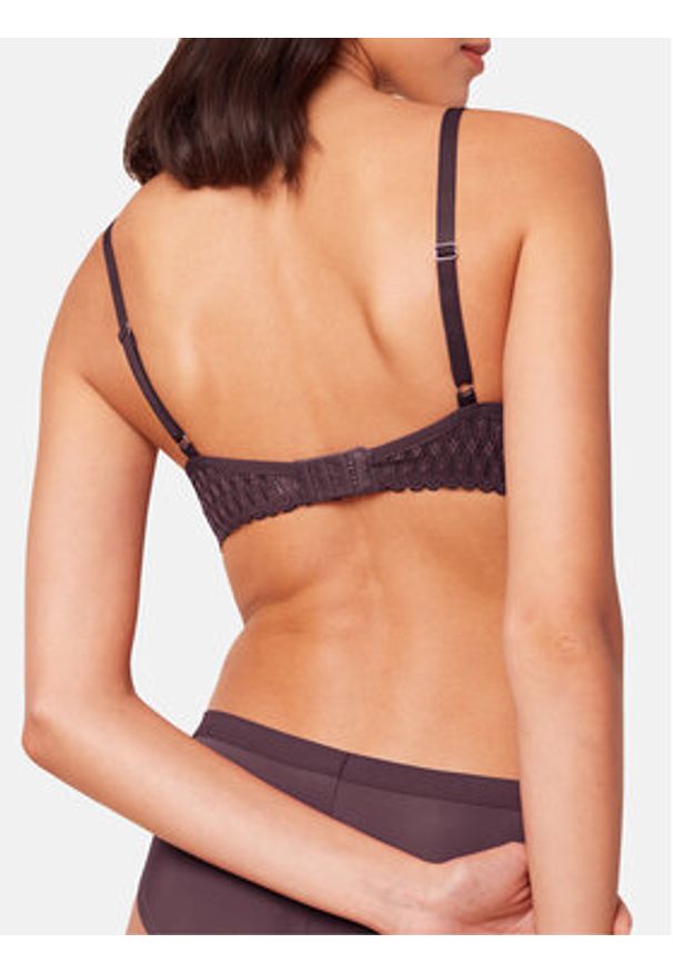 Triumph Biustonosz z fiszbiną Aura Spotlight T WHP 10216459 Fioletowy. Kolor: fioletowy. Materiał: syntetyk