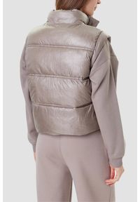 Guess - GUESS Beżowa damska kamizelka Padded Vest, Rozmiar L. Kolor: beżowy #2