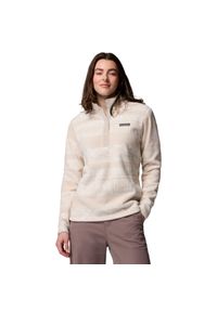 columbia - Polar turystyczny damski Benton Springs Full Zip Fleece. Kolor: beżowy. Materiał: poliester