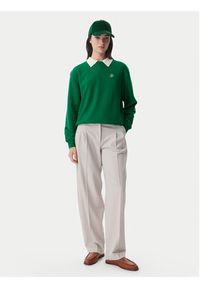 TOMMY HILFIGER - Tommy Hilfiger Bluza Logo Embroidery WW0WW48724 Zielony Regular Fit. Kolor: zielony. Materiał: bawełna #6