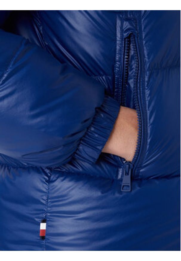 TOMMY HILFIGER - Tommy Hilfiger Kurtka puchowa MW0MW40617 Niebieski Regular Fit. Kolor: niebieski. Materiał: syntetyk