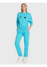 Chiara Ferragni Spodnie dresowe 73CBAT02 Niebieski Relaxed Fit. Kolor: niebieski. Materiał: bawełna #4