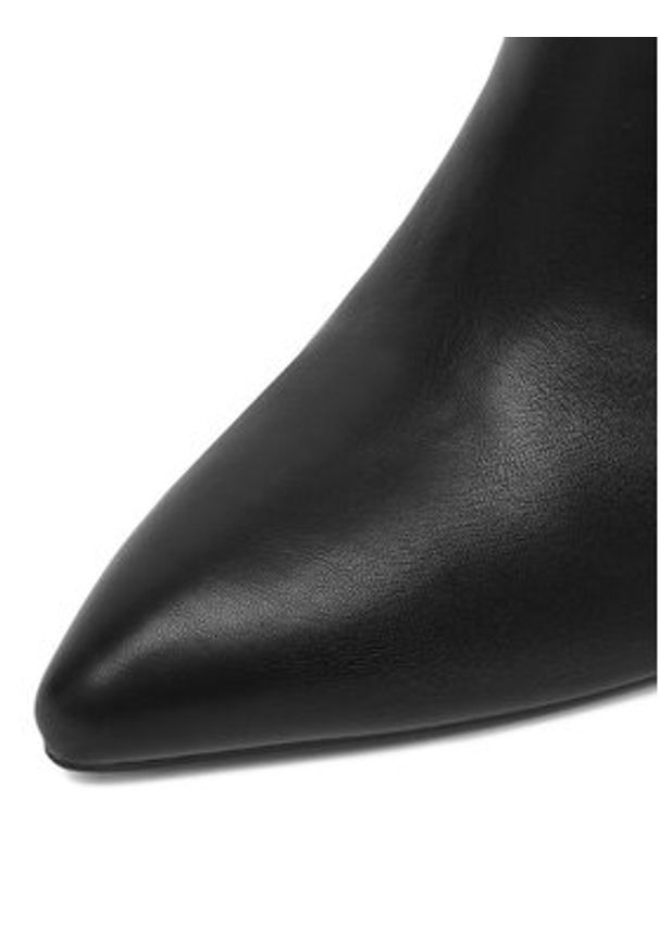 DeeZee Botki P5103 Czarny. Kolor: czarny. Materiał: materiał, syntetyk, skóra