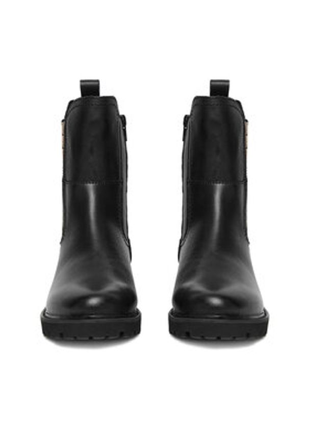 Remonte Sztyblety D8694-03 Czarny. Kolor: czarny. Materiał: skóra