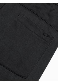 Ombre Clothing - Spodnie męskie dresowe P949 - czarne - L. Kolor: czarny. Materiał: dresówka. Styl: klasyczny #4