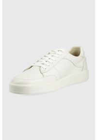 vagabond - Vagabond sneakersy skórzane TEO kolor biały. Nosek buta: okrągły. Zapięcie: sznurówki. Kolor: biały. Materiał: skóra