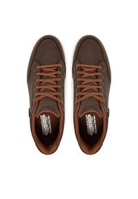 skechers - Skechers Sneakersy Sparkman 210944/CHOC Brązowy. Kolor: brązowy. Materiał: skóra