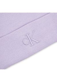 Calvin Klein Jeans Czapka Monogram Embro Beanie K60K612319 Fioletowy. Kolor: fioletowy. Materiał: materiał #3