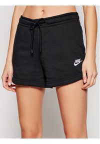 Nike Szorty sportowe Sportswear Essential CJ2158 Czarny Standard Fit. Kolor: czarny. Materiał: bawełna